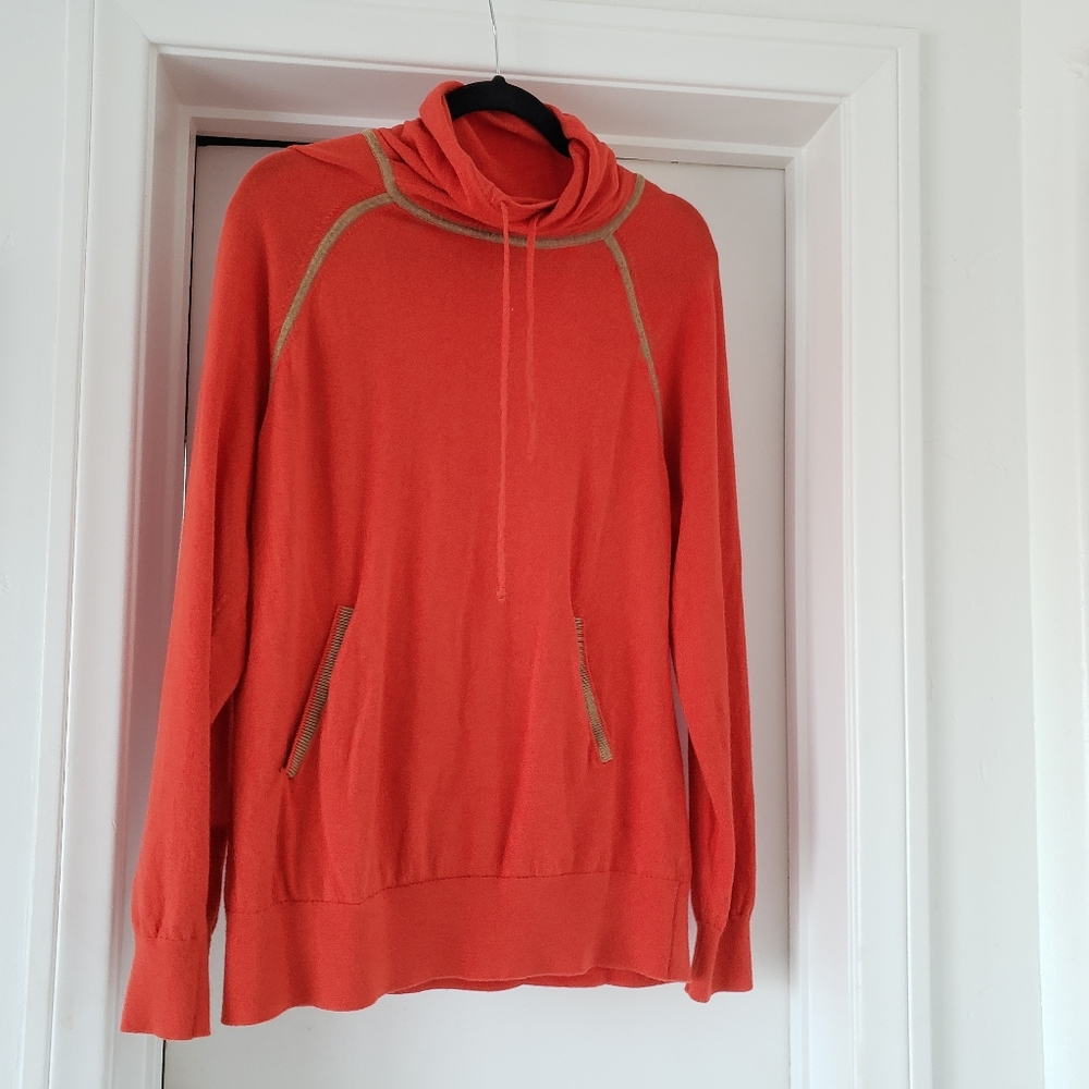 Essex Classics merino wool plus cotton light red womens sweater size L